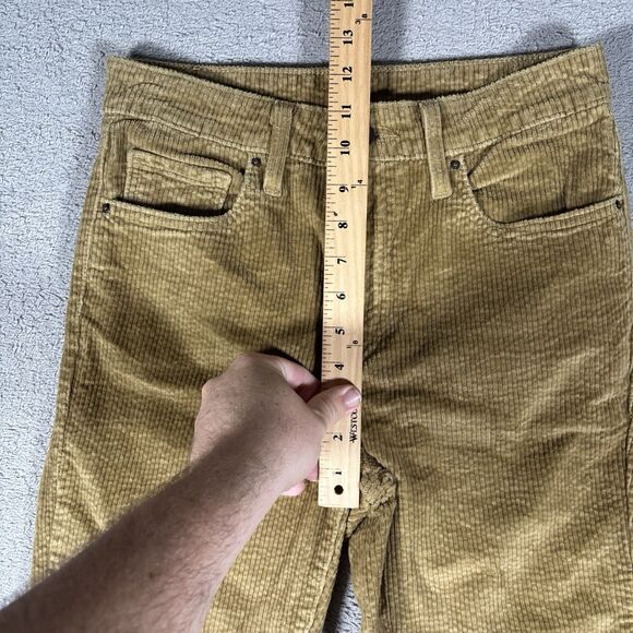 Levi’s 721 Corduroy Pants Women’s Size 29x30 Fit 28x28 Golden Brown Olive Skinny - Picture 6 of 14